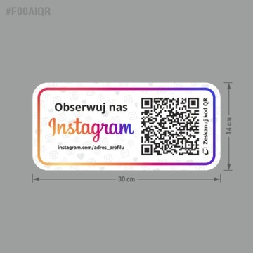 Следуйте за нами в Instagram QR 14x30