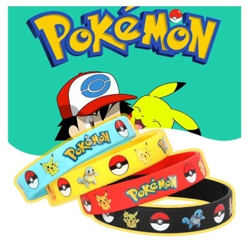 Силиконовый браслет Pokemon GO с Пикачу в подарок ребенку