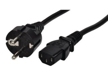 Kabel zasilający KING-CORD C13 10A 3x1.0mm2 2M