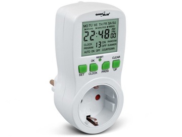 Włącznik czasowy - timer cyfrowy GB107G, 16 programów, wersja niemiecka