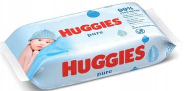 Huggies PURE серветки вологі для дітей нова мантія 60 шт.