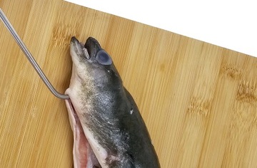 H-329 hak do wędzenia węgorzy długość 32cm wędzarniczy 4 ostrza polski hak