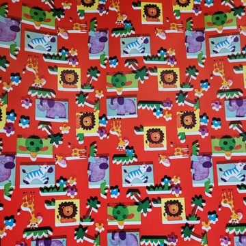 Papier zwierzaki do pakowania 57cmx2m 2m365