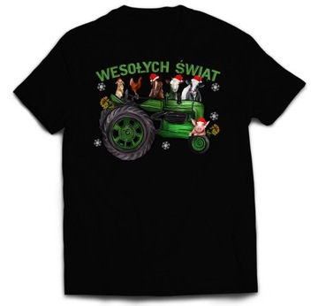KOSZULKA ŚWIĄTECZNA TSHIRT PREZENT DLA ROLNIKA XL