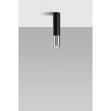 PLAFON SPOT SOLLUX LOOPEZ SL.0939 CZARNY / CHROM