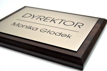 Tabliczka na drzwi ! na drewnie 20 x 15 cm- elegancka - grawer extra !