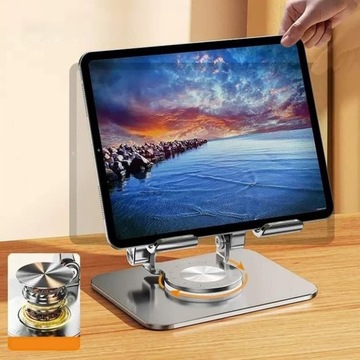 СТАБИЛЬНАЯ АЛЮМИНИЕВАЯ ПОДСТАВКА ДЛЯ МОБИЛЬНОГО ТЕЛЕФОНА, ВРАЩАЮЩАЯСЯ НА 360° ОСНОВАНИЕ