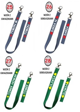 Набор из 2 ремешков с принтом - длинного и короткого.