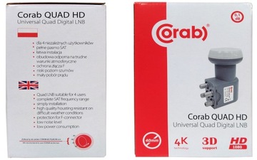 СПУТНИКОВАЯ АНТЕННА CORAB 90 см + конв. КВАД Кораб