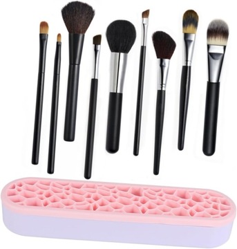 2 шт. стойка для хранения розовых инструментов для макияжа, стойка для мусора