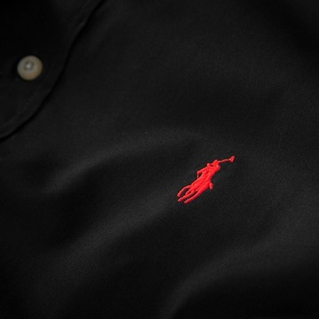 Polo Ralph Lauren koszula męska slim długi rękaw bawełna czarna r.XXL