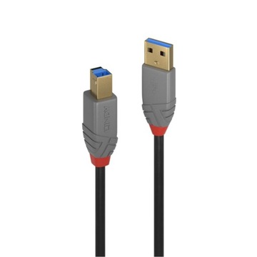 Lindy 36740 Kabel USB 3.0 typ A-B Anthra Line - 0,5m
