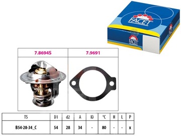 FACET TERMOSTAT CHEVROLET CAPTIVA 2.0 D 4WD (C100.