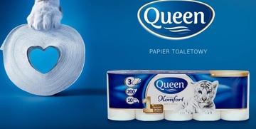 Туалетная бумага Queen Komfort без запаха 40 шт.
