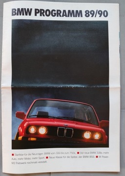 Prospekt BMW Programm 2 / 1989