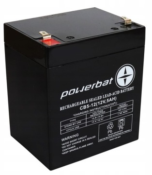 Akumulator powerbat 12 V 5 Ah