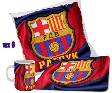 НАБОР FC BARCELONA: КРУЖКА + ПОДУШКА + КОВРИК ДЛЯ МЫШИ + НАЗВАНИЕ РАЗЛИЧНЫХ ДИЗАЙНОВ