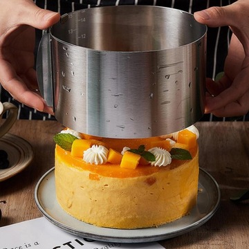 КОЛЬЦО ДЛЯ ТОРТА 15см РЕГУЛИРУЕМОЕ КОЛЬЦО ДЛЯ ТОРТА 16-30см ОБОДОК ДЛЯ ТОРТА