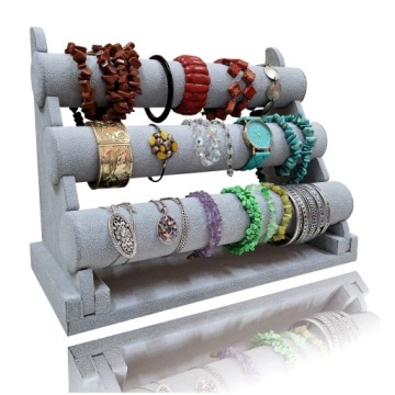 EKSPOZYTOR STOJAK BIŻUTERII ZEGARKÓW BRANSOLETEK 3 ROLKI WAŁKI NA BIŻUTERIĘ