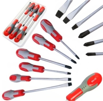 ZESTAW ŚRUBOKRĘTÓW WKRĘTAKÓW Z MAGNESEM 6SZT MOCNE