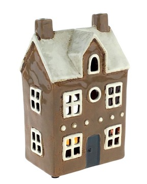 DOMEK CERAMICZNY LAMPION ŚWIECZNIK