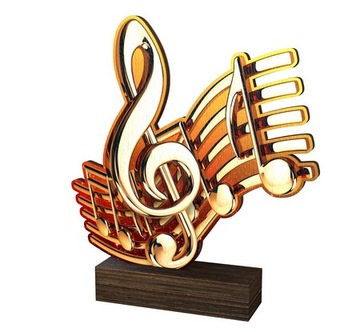 PUCHAR STATUETKA MUZYKA WWF186B