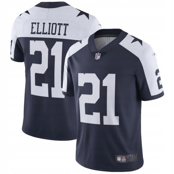 Koszulka Dallas Cowboys 21 Ezekiel Navy Limited 2023 De Futebol Americano