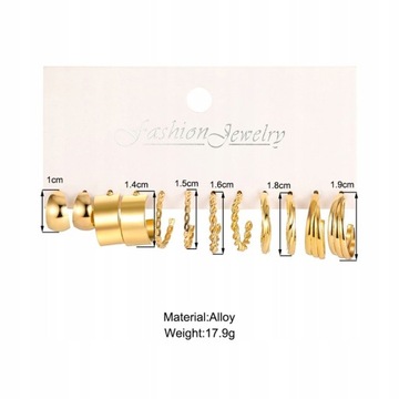 Серьги-кольца золотого цвета с жемчугом Metal Dang