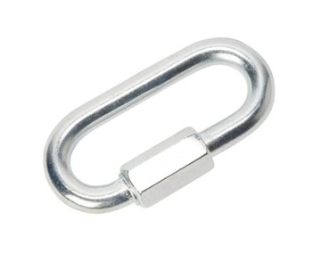 Ogniwo skręcane 6mm ocynkowane karabińczyk do łączenia łącznik łańcucha