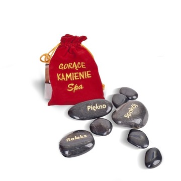 Zestaw 12 gorących kamieni do masażu domowe SPA