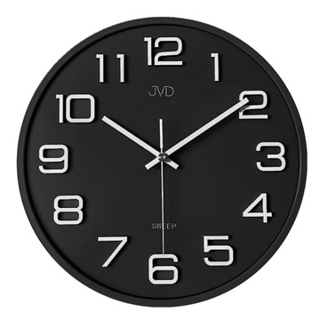 JVD HX2472.10 - 31mm - Zegar ścienny - Czarny