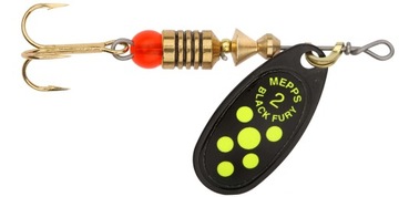 Błystka Mepps BLACK FURY BLACK/CHARTREUSE 2/4,5g
