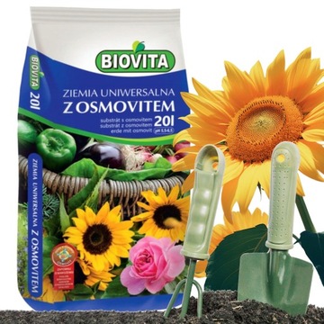 ZIEMIA UNIWERSALNA DO KWIATÓW Z OSMOVITEM BIOVITA 20L