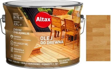 ALTAX ZABEZPIECZAJĄCY OLEJ DO DREWNA DĄB 2.5L