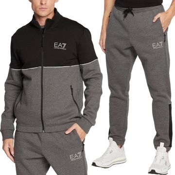 EA7 Emporio Armani komplet dresowy męski szary 6LPV53-PJ07Z-3925 S