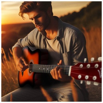 КЛАССИЧЕСКАЯ АКУСТИЧЕСКАЯ ГИТАРА 4/4 ДЛЯ НАЧИНАЮЩИХ 3 ЦВЕТА + БЕСПЛАТНЫЕ ПОДАРКИ