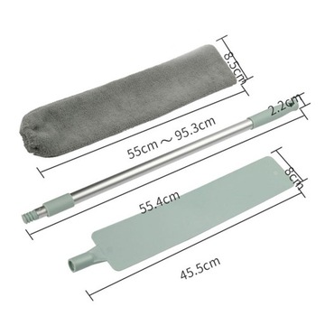 Домашняя прикроватная щетка для пыли Гибкая щетка для пыли 1 комплект головок щетки