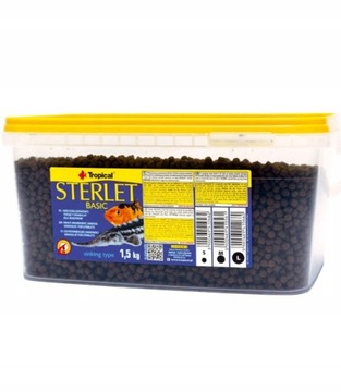 Pokarm dla jesiotrów Tropical Sterlet Basic L 3l