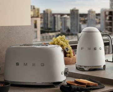 Тостер SMEG TSF01WHMEU РЕТРО 50-х годов МАТОВЫЙ БЕЛЫЙ 950Вт