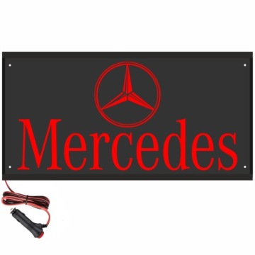 Tabule 60x30 na zadní stranu Mercedes 24V nad postel