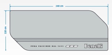 НАКЛЕЙКА НА ПОЛ BENELLI 110X240 СМ