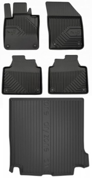 Set 77 Gumové rohože a rohože Volvo V90 2 od roku 2016