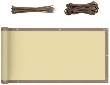 OSŁONA MATA NA BALKON TARAS PŁOT BALKONOWA 75 X 500 CM UV 160G/M2 SEKEY