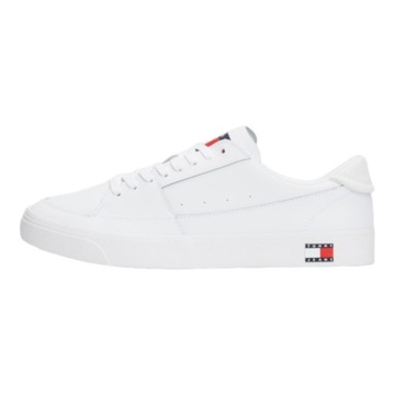 TOMMY HILFIGER BUTY MĘSKIE SKÓRZANE TJM VULCANIZED ESS BIAŁE r.45