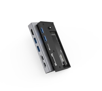 Корпус HUB Карманный твердотельный накопитель M2 NVME PCIe SATA USB-C 3.2 Адаптер HDMI M.2