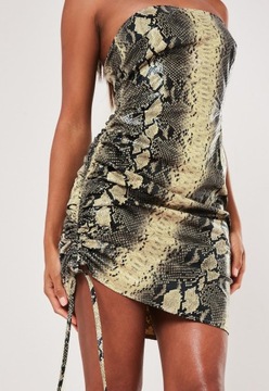 MISSGUIDED TALL SUKIENKA TUBA ANIMAL PRINT (36)