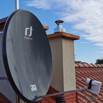 СПУТНИКОВАЯ АНТЕННА ИНВЕРТО-ТАРЕЛКА 100 СМ С ДВОЙНЫМ КОНВЕРТЕРОМ