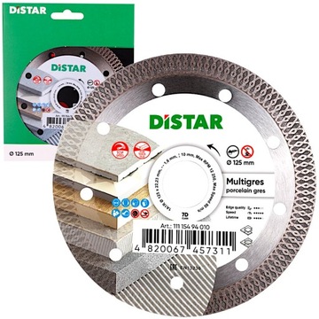 Tarcza diamentowa do gresu Distar Multigres 125mm