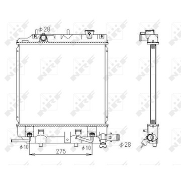 CHLADIČ VODY MAZDA DEMIO 00-03 1.5