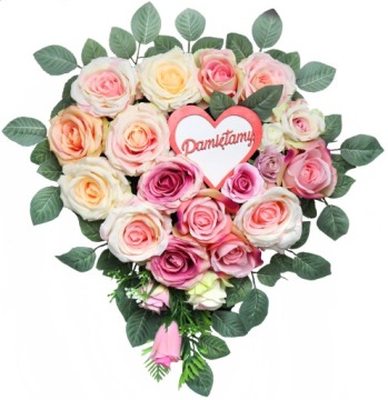Букет роз - сливочный
